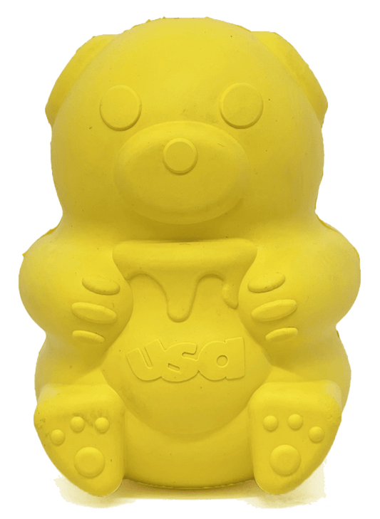 Honey Bear Durable Dog Treat Dispenser Toy-0